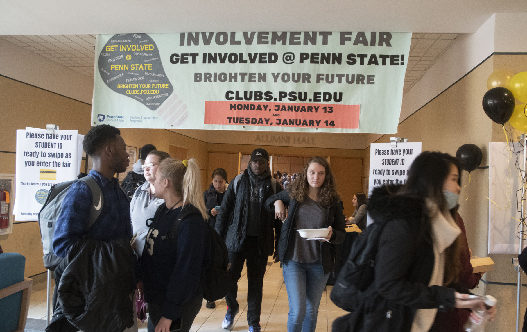 Involvement fair, entrance
